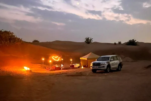 PRIVATE DESERT SAFARI SUNSET SETUP